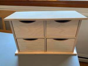 Unfinished recipe box